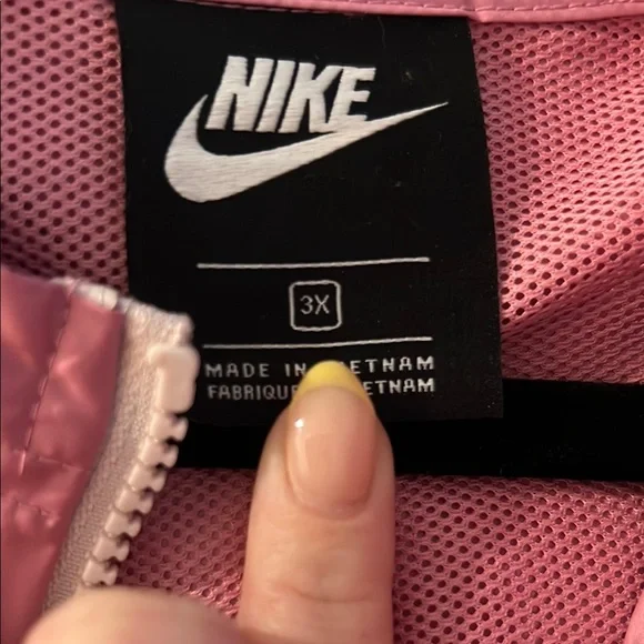 Nike Women's Pink and White Jacket - Picture 2 of 4